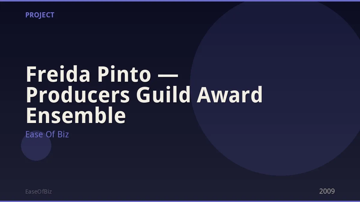 Freida Pinto — Producers Guild Award Ensemble