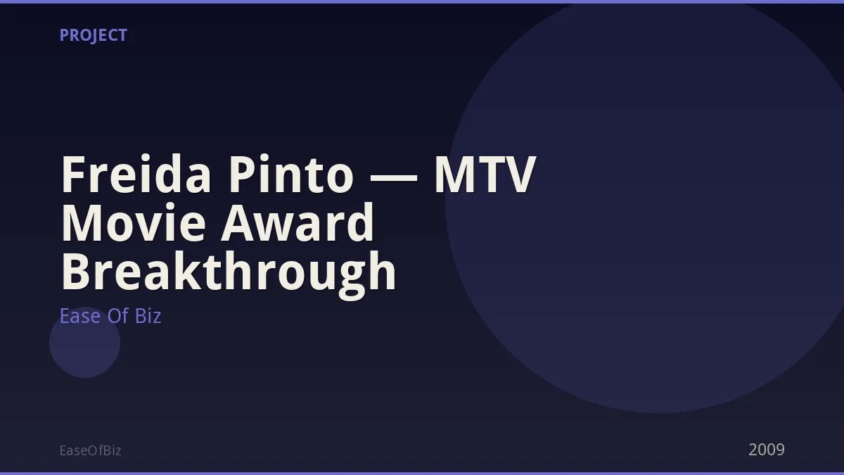 Freida Pinto — MTV Movie Award Breakthrough