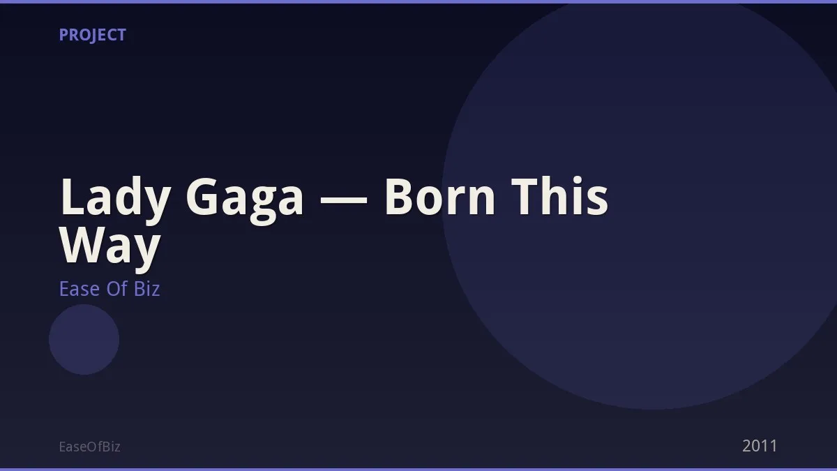 Lady Gaga — Born This Way