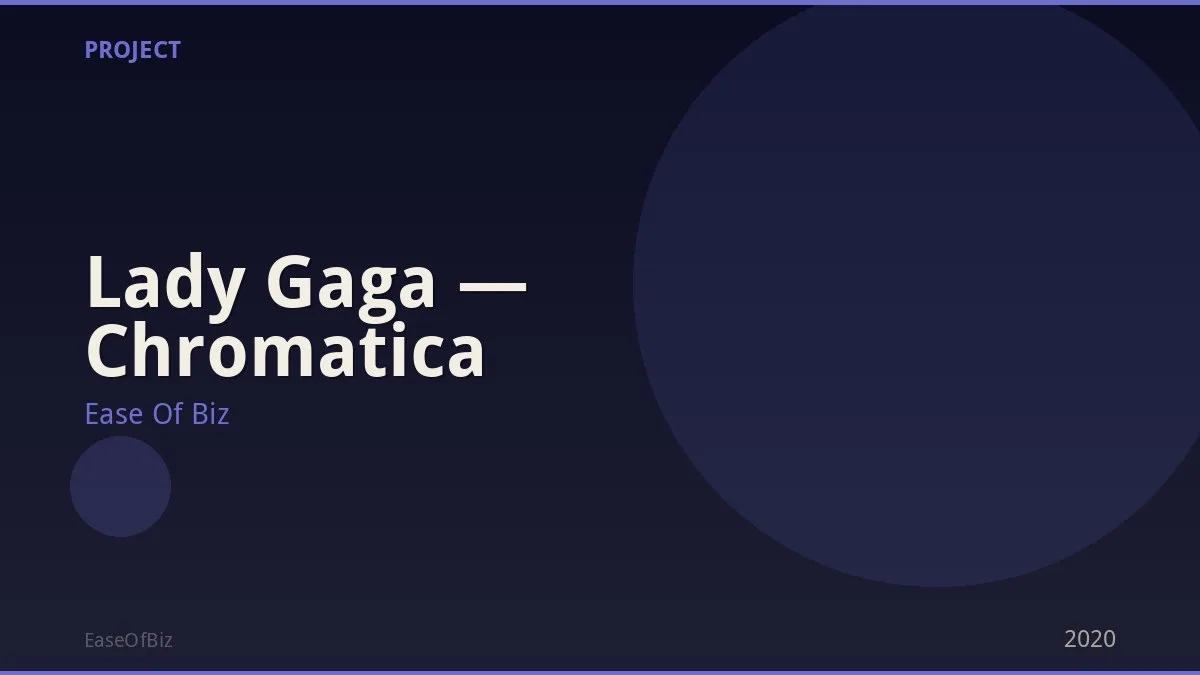 Lady Gaga — Chromatica