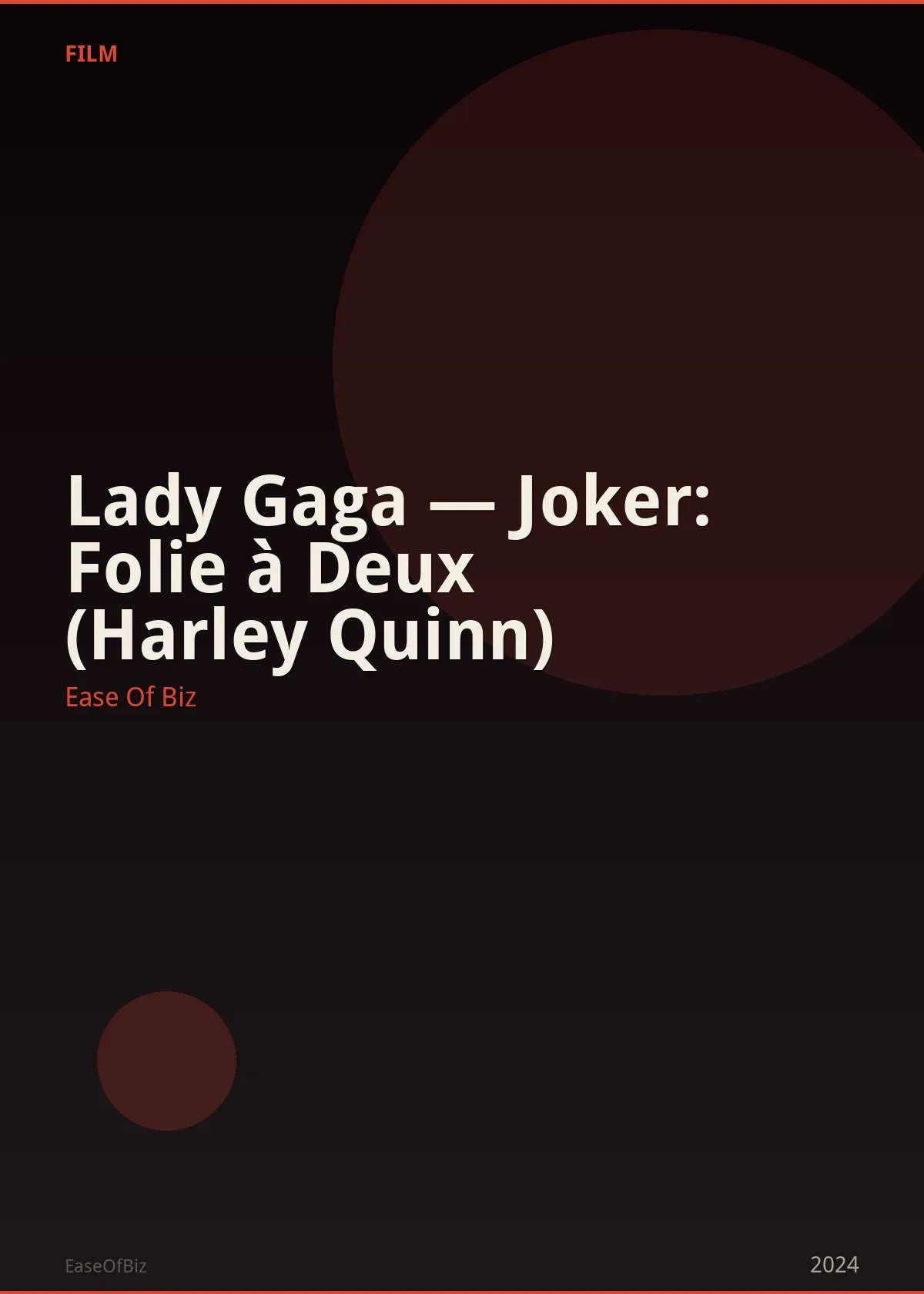 Lady Gaga — Joker: Folie à Deux (Harley Quinn)