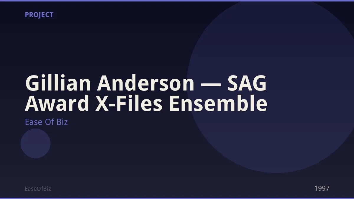 Gillian Anderson — SAG Award X-Files Ensemble