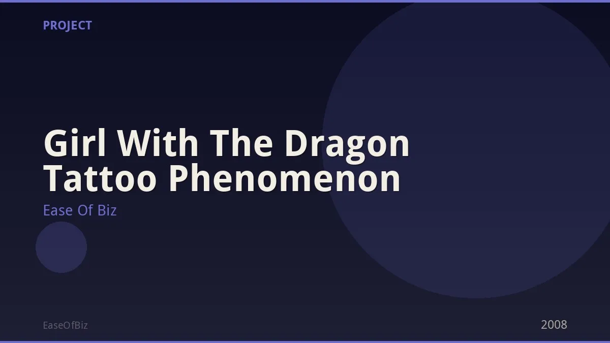 Girl With The Dragon Tattoo Phenomenon