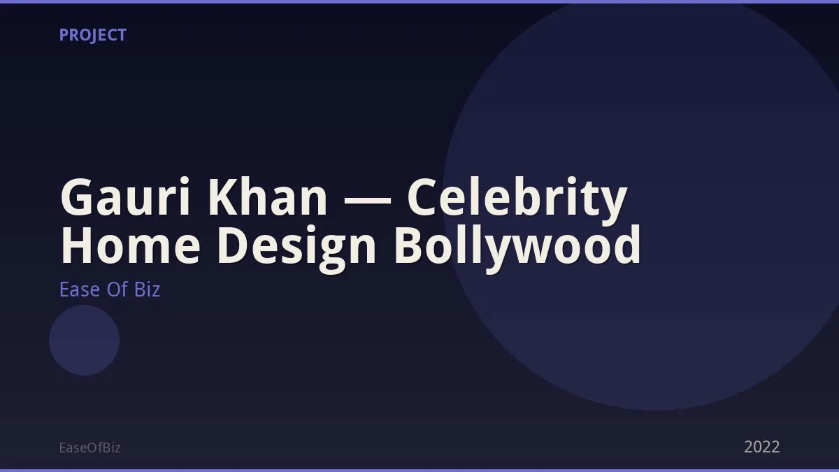 Gauri Khan — Celebrity Home Design Bollywood