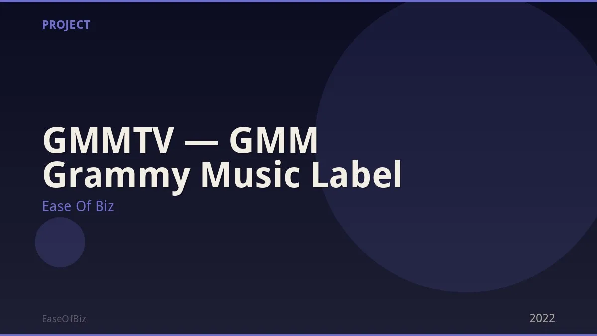 GMMTV — GMM Grammy Music Label