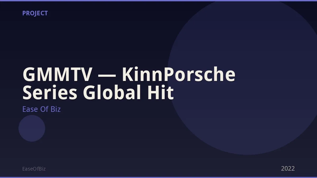 GMMTV — KinnPorsche Series Global Hit
