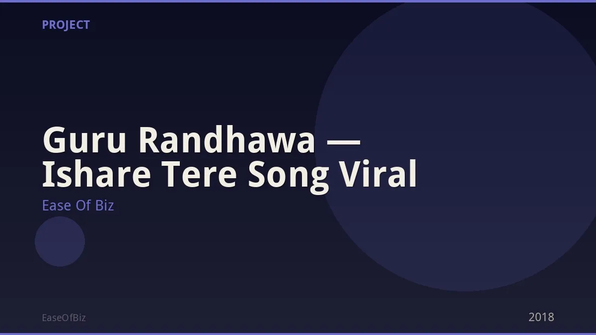 Guru Randhawa — Ishare Tere Song Viral