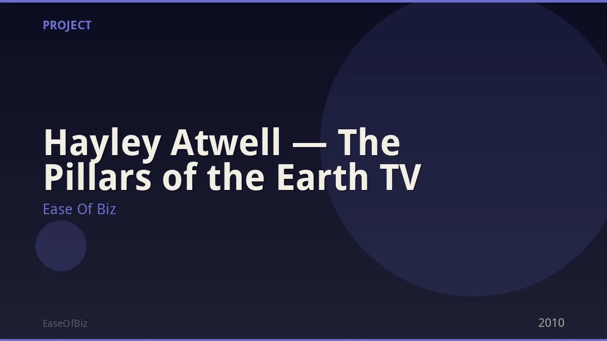 Hayley Atwell — The Pillars of the Earth TV