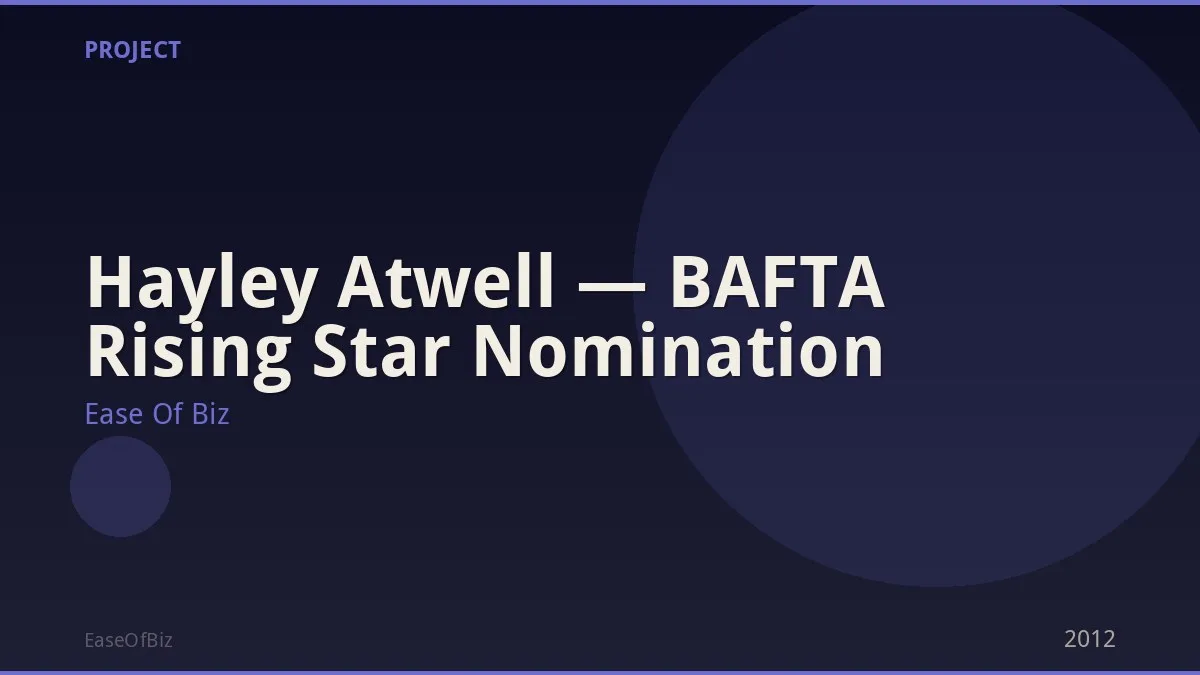 Hayley Atwell — BAFTA Rising Star Nomination