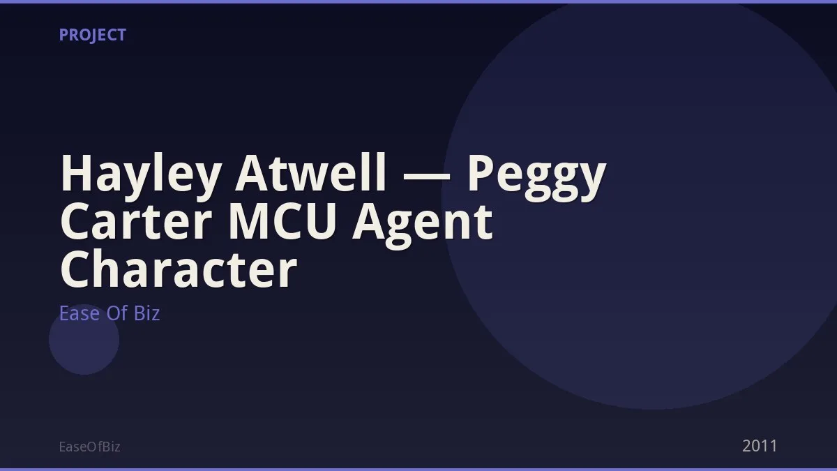 Hayley Atwell — Peggy Carter MCU Agent Character