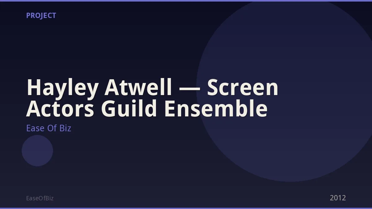 Hayley Atwell — Screen Actors Guild Ensemble