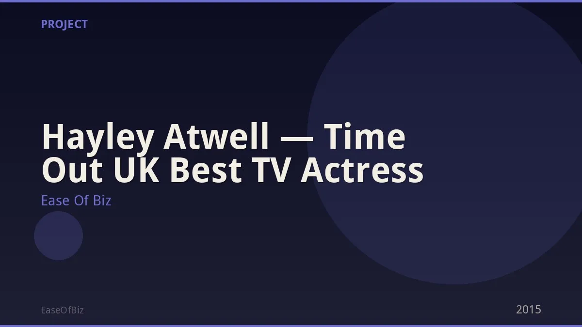 Hayley Atwell — Time Out UK Best TV Actress