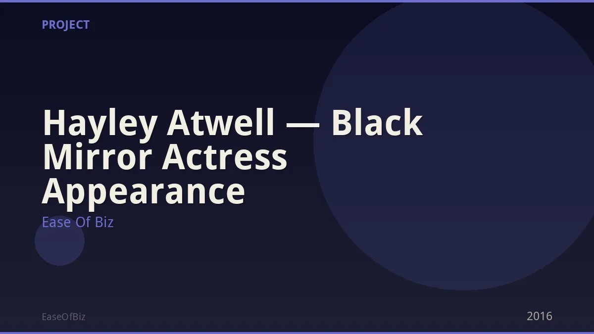 Hayley Atwell — Black Mirror Actress Appearance