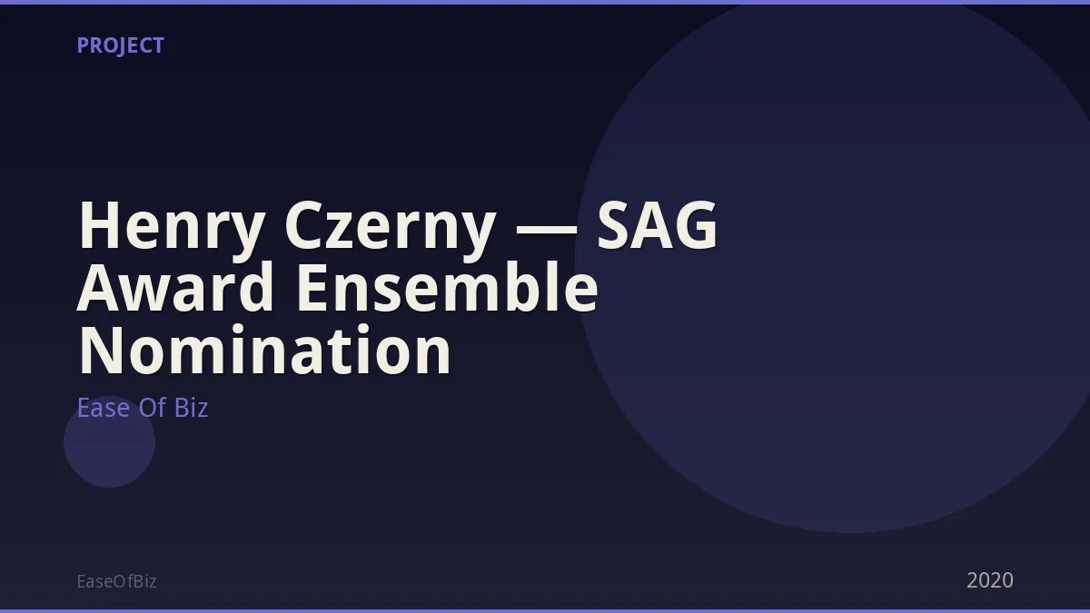 Henry Czerny — SAG Award Ensemble Nomination