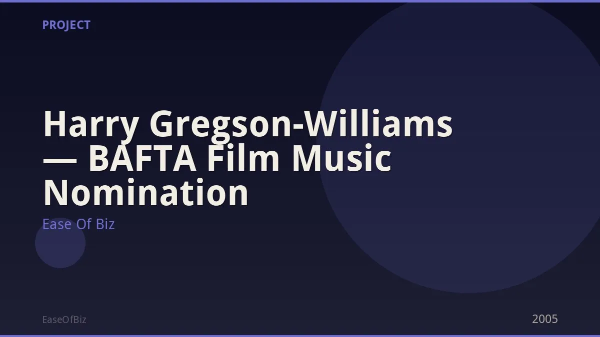 Harry Gregson-Williams — BAFTA Film Music Nomination