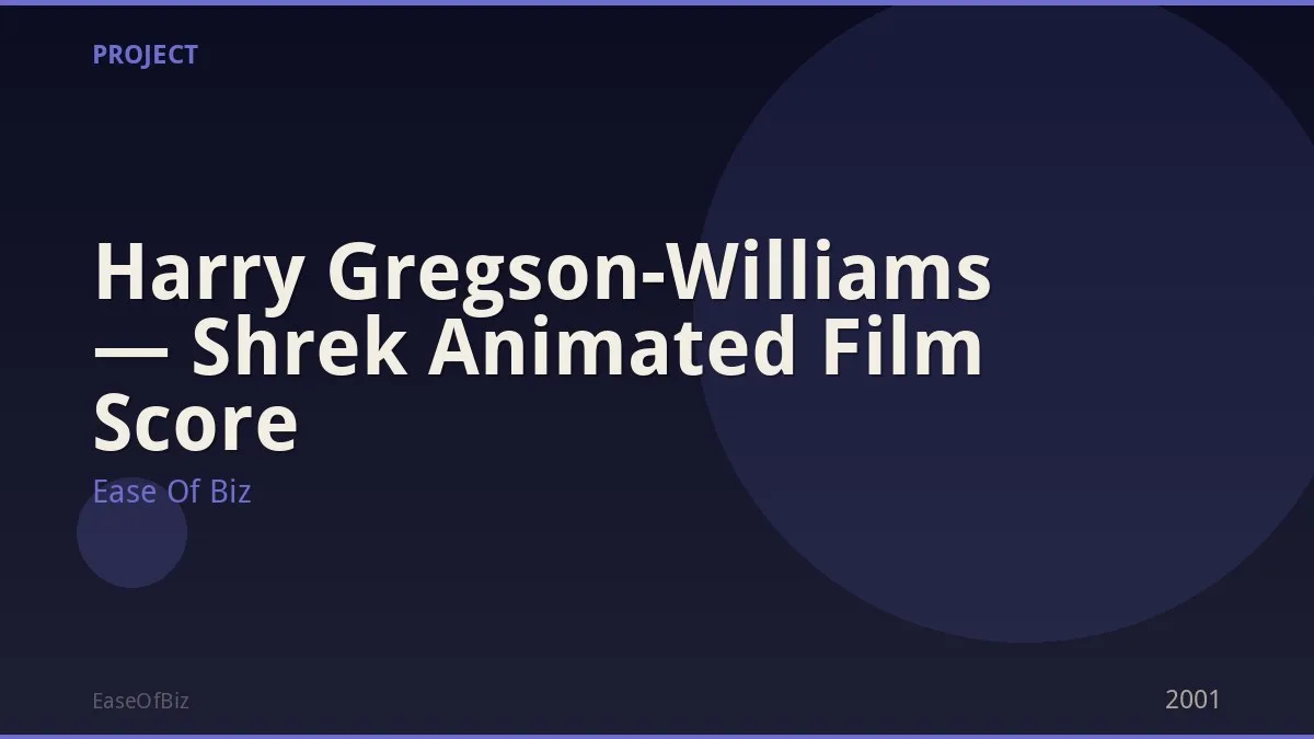 Harry Gregson-Williams — Shrek Animated Film Score