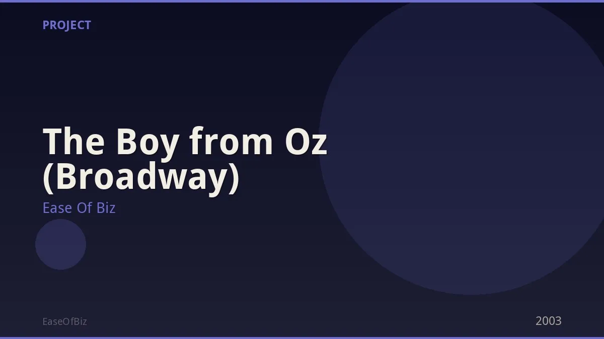 The Boy from Oz (Broadway)