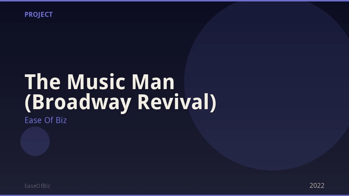 The Music Man (Broadway Revival)
