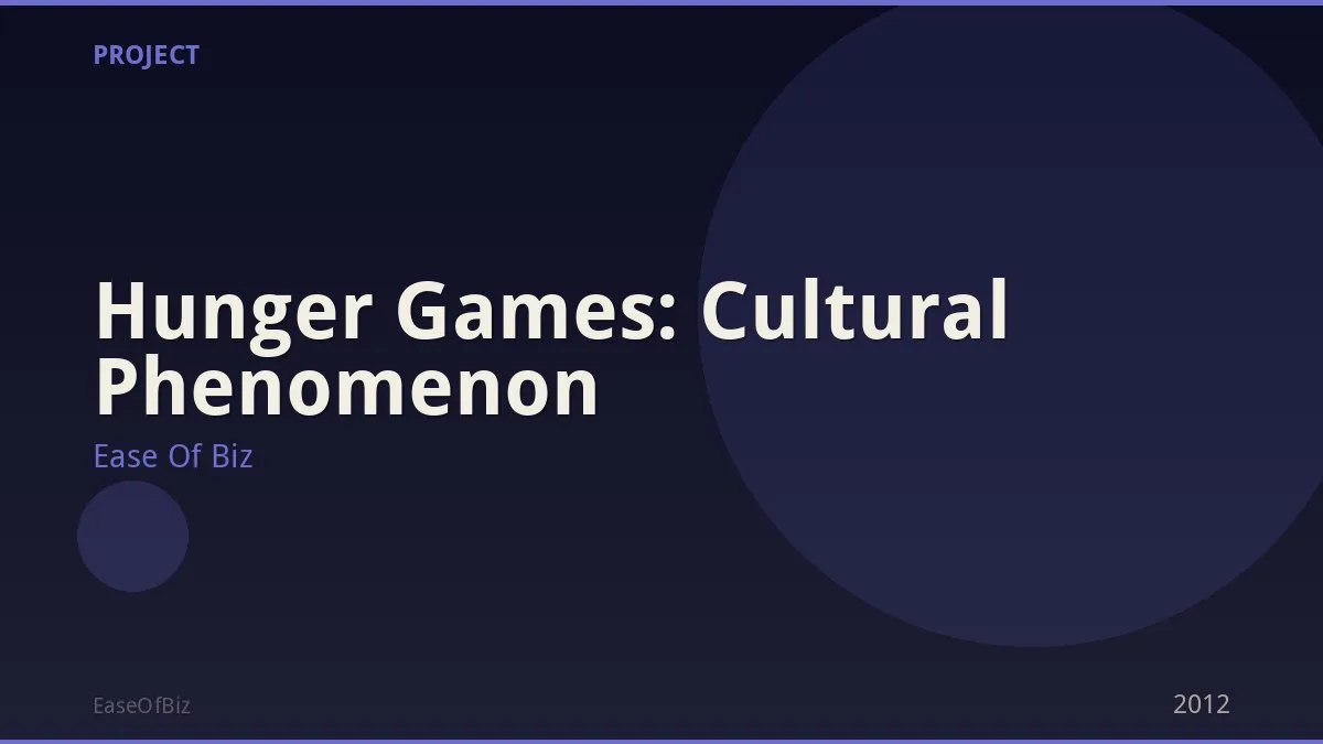 Hunger Games: Cultural Phenomenon