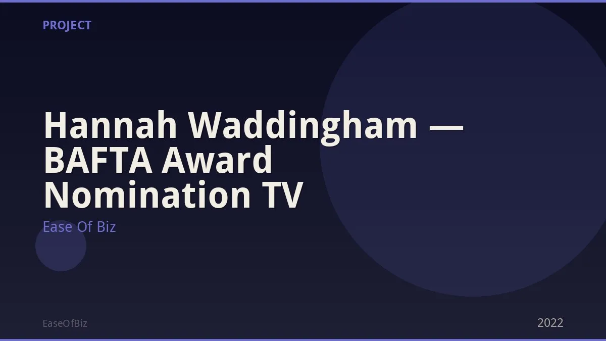 Hannah Waddingham — BAFTA Award Nomination TV