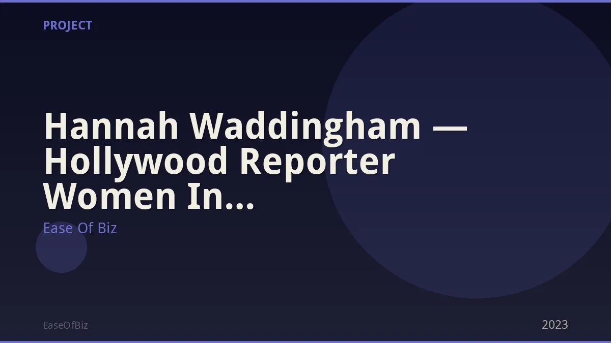 Hannah Waddingham — Hollywood Reporter Women In Entertainment