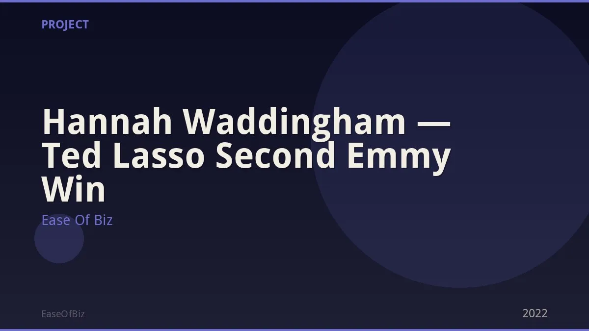 Hannah Waddingham — Ted Lasso Second Emmy Win