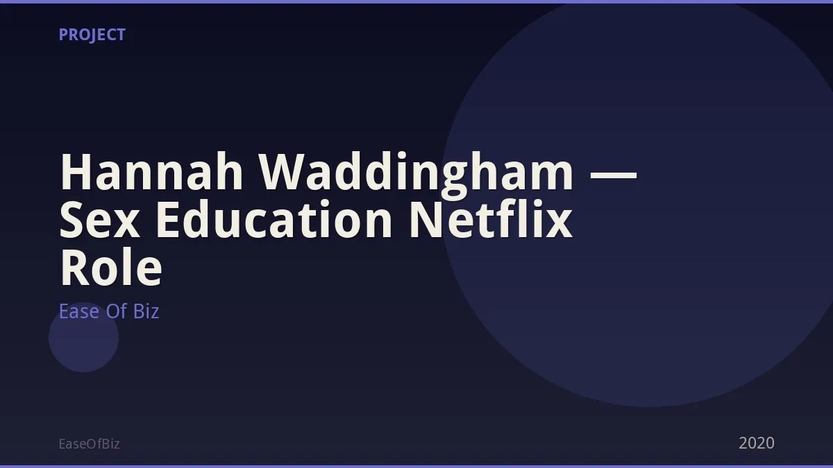 Hannah Waddingham — Sex Education Netflix Role