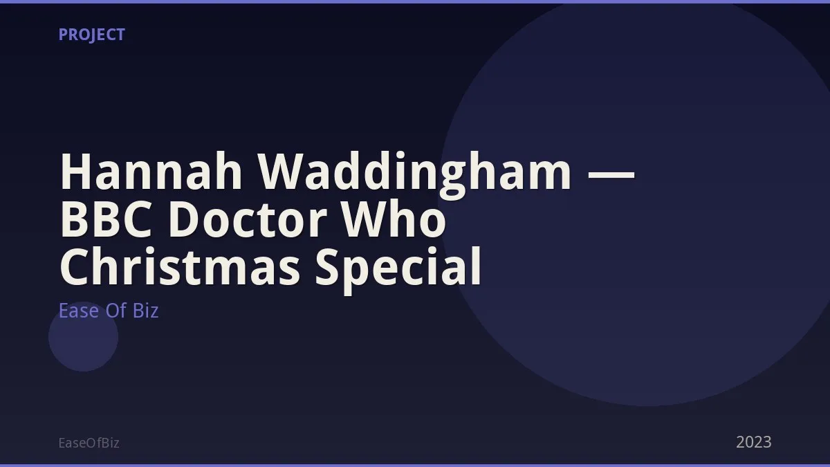Hannah Waddingham — BBC Doctor Who Christmas Special