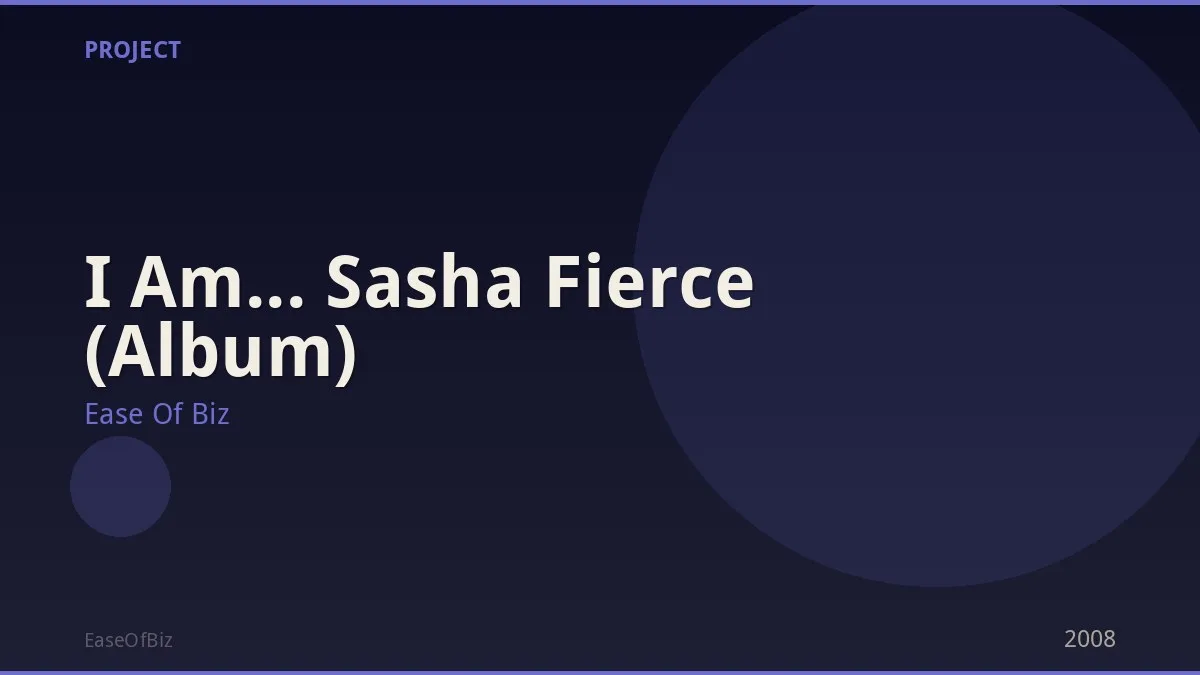 I Am... Sasha Fierce (Album)