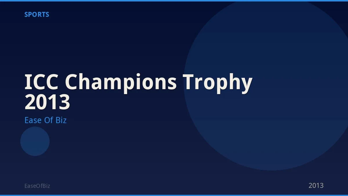ICC Champions Trophy 2013