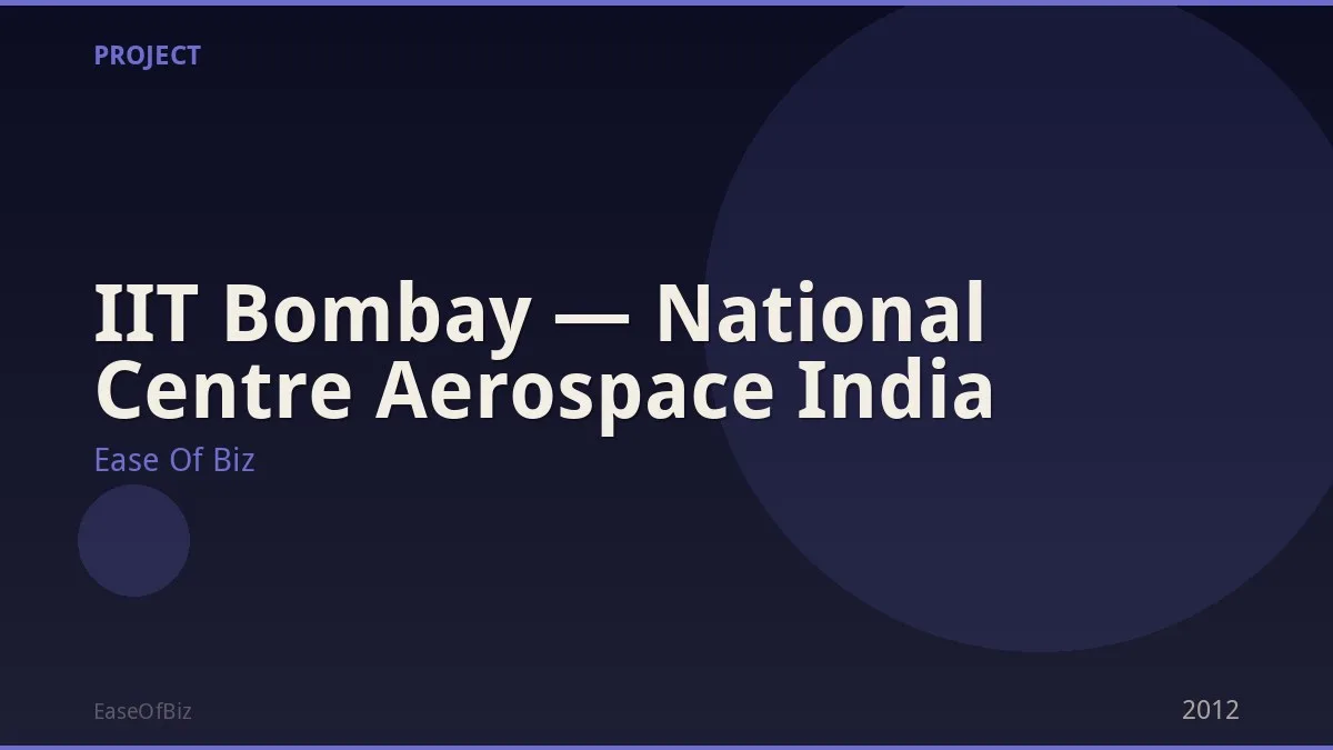 IIT Bombay — National Centre Aerospace India