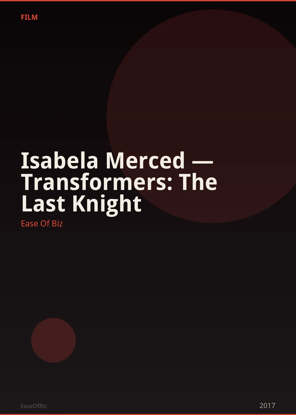 Isabela Merced — Transformers: The Last Knight