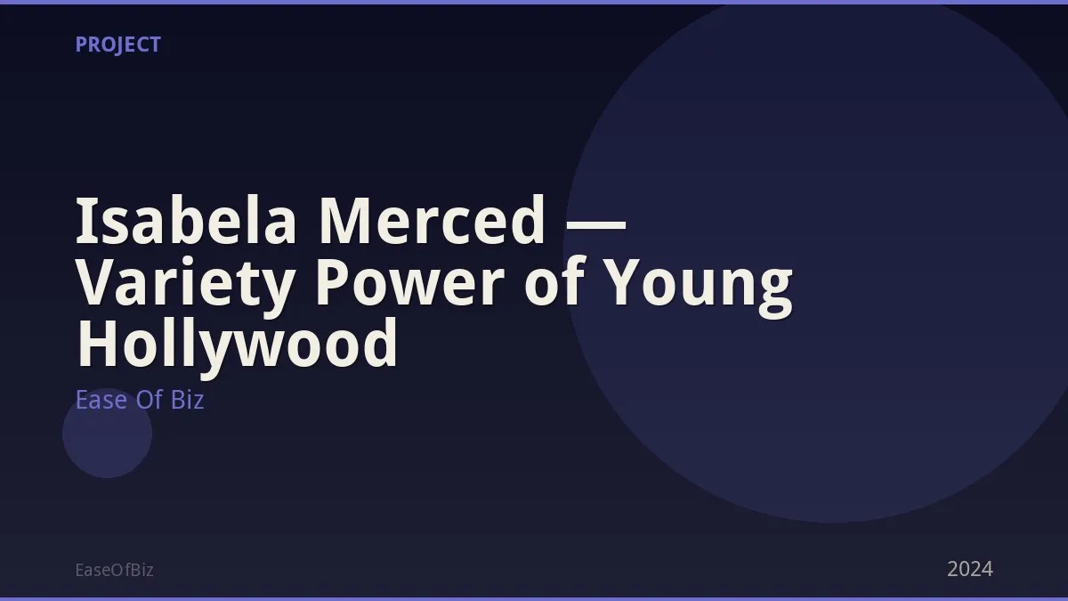 Isabela Merced — Variety Power of Young Hollywood