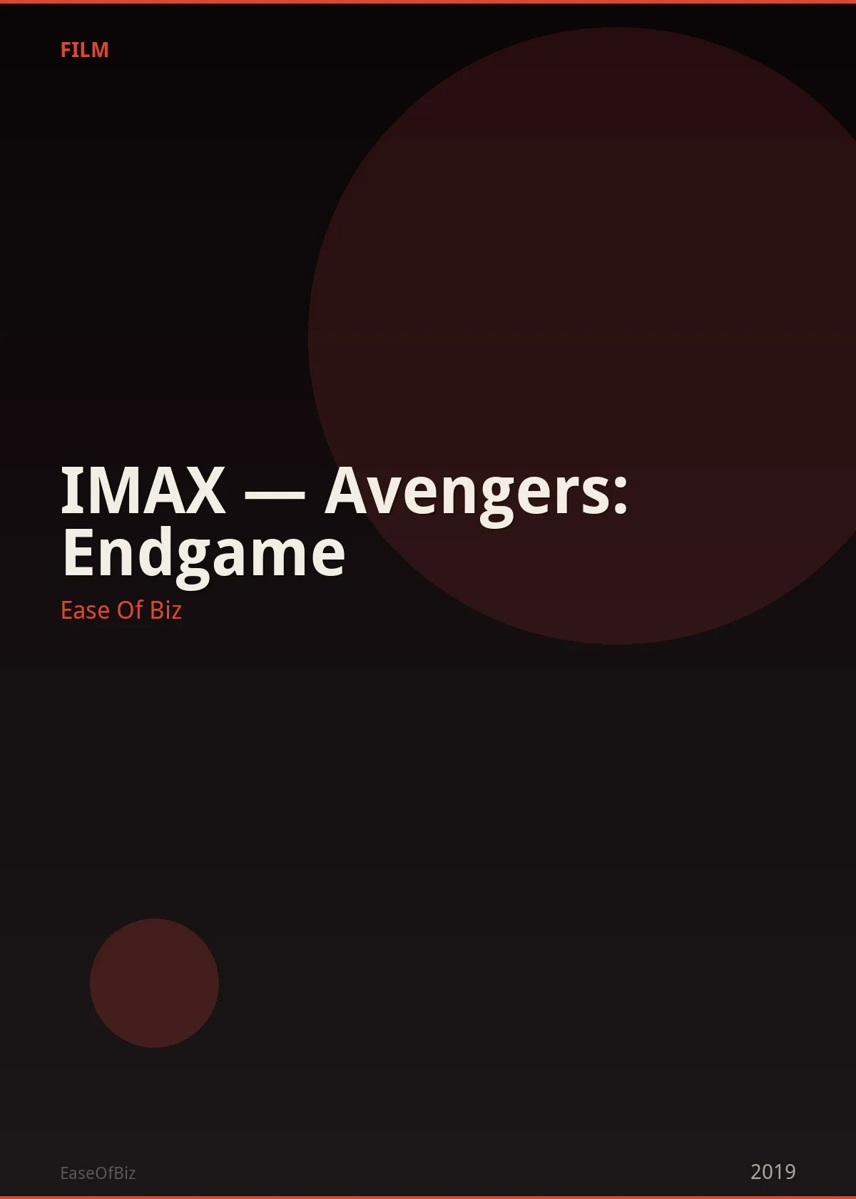 IMAX — Avengers: Endgame