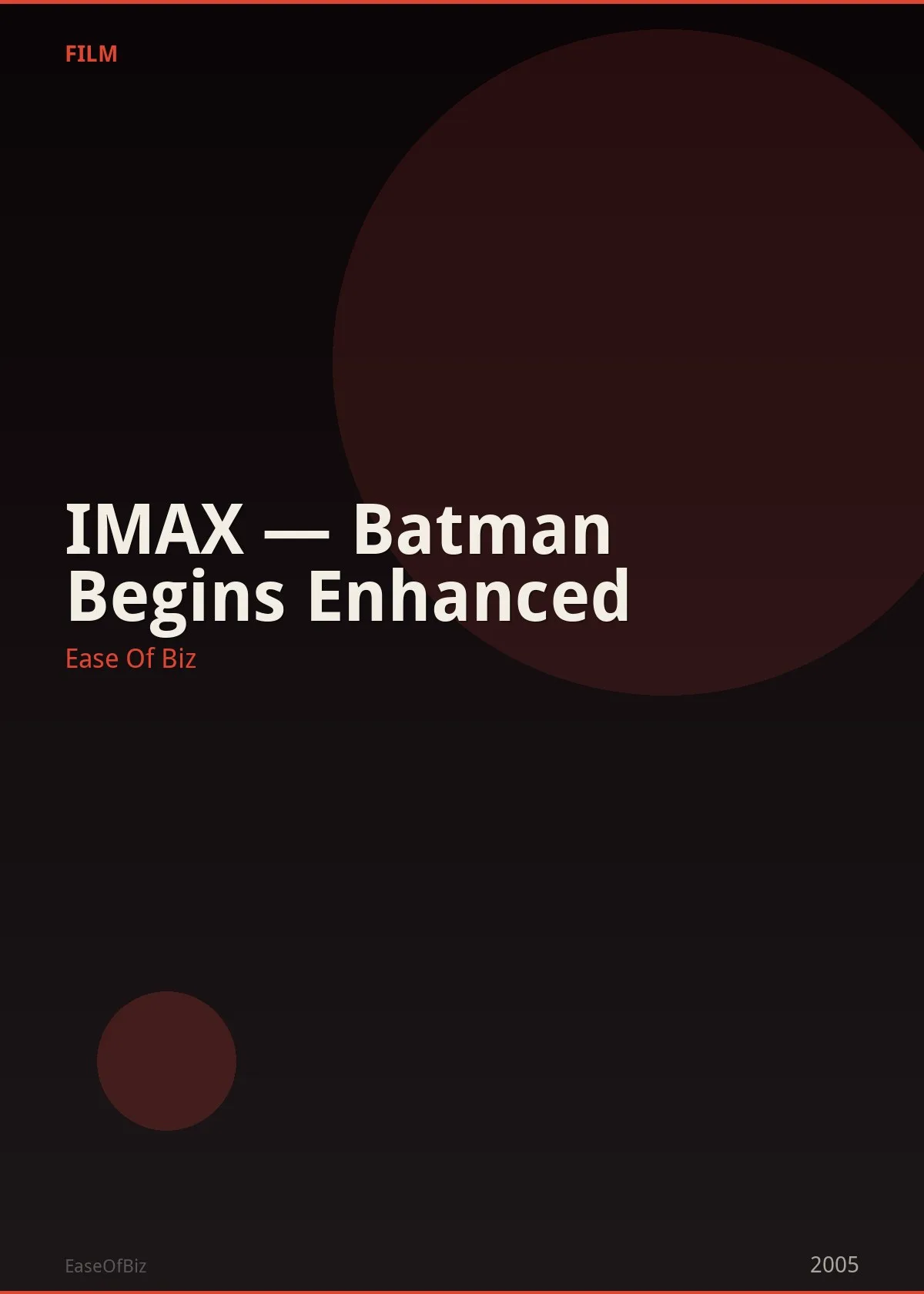 IMAX — Batman Begins Enhanced