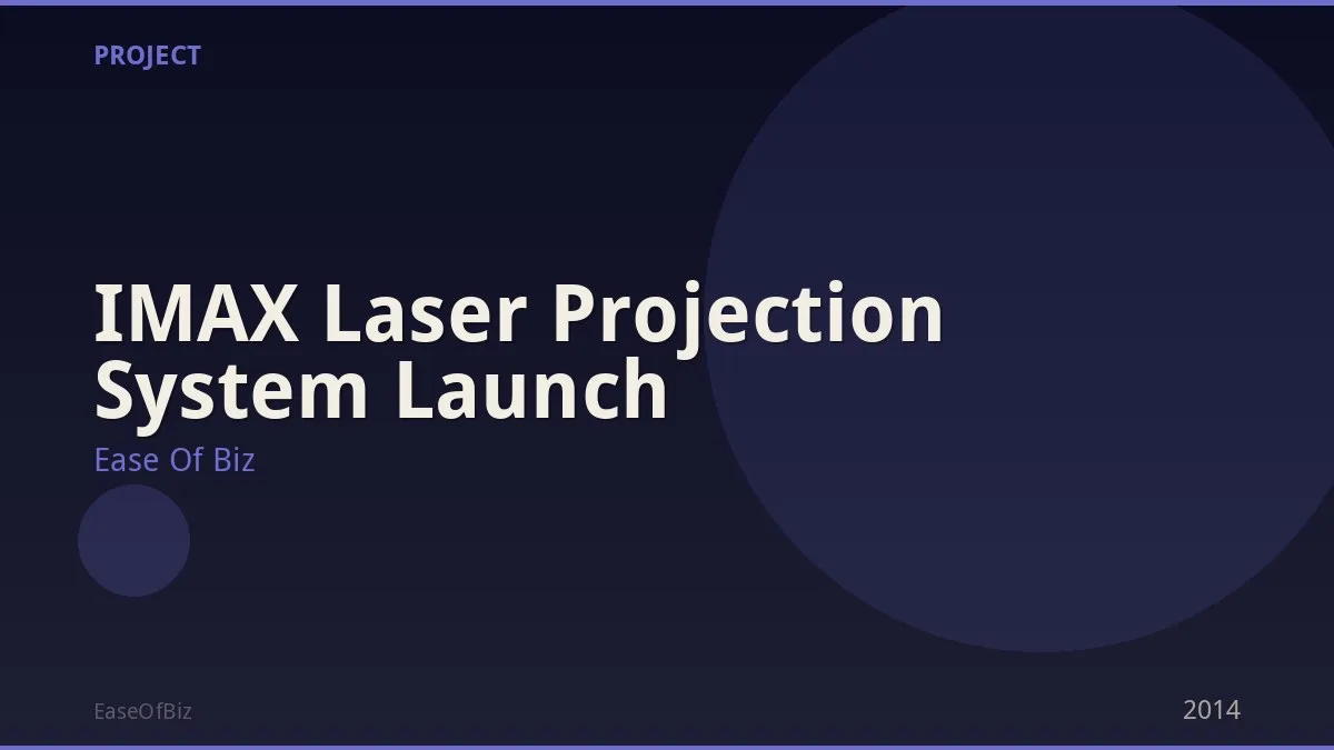 IMAX Laser Projection System Launch