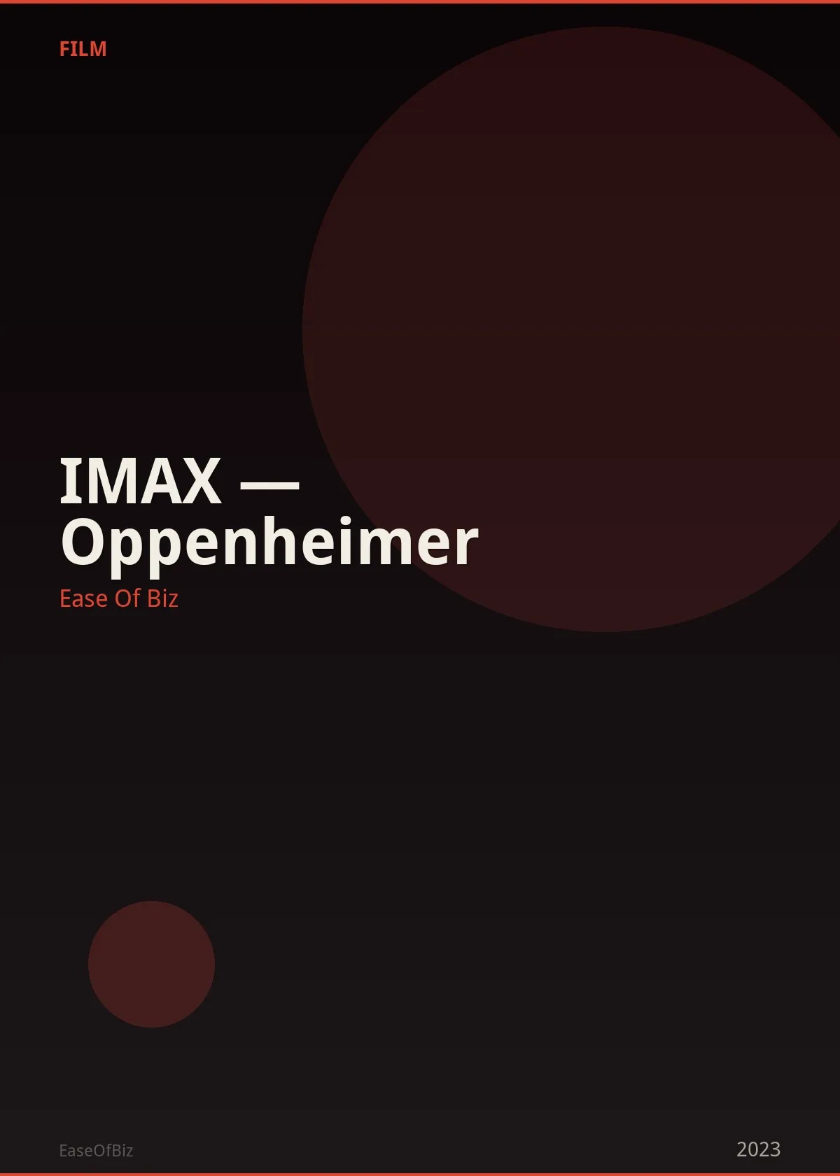 IMAX — Oppenheimer