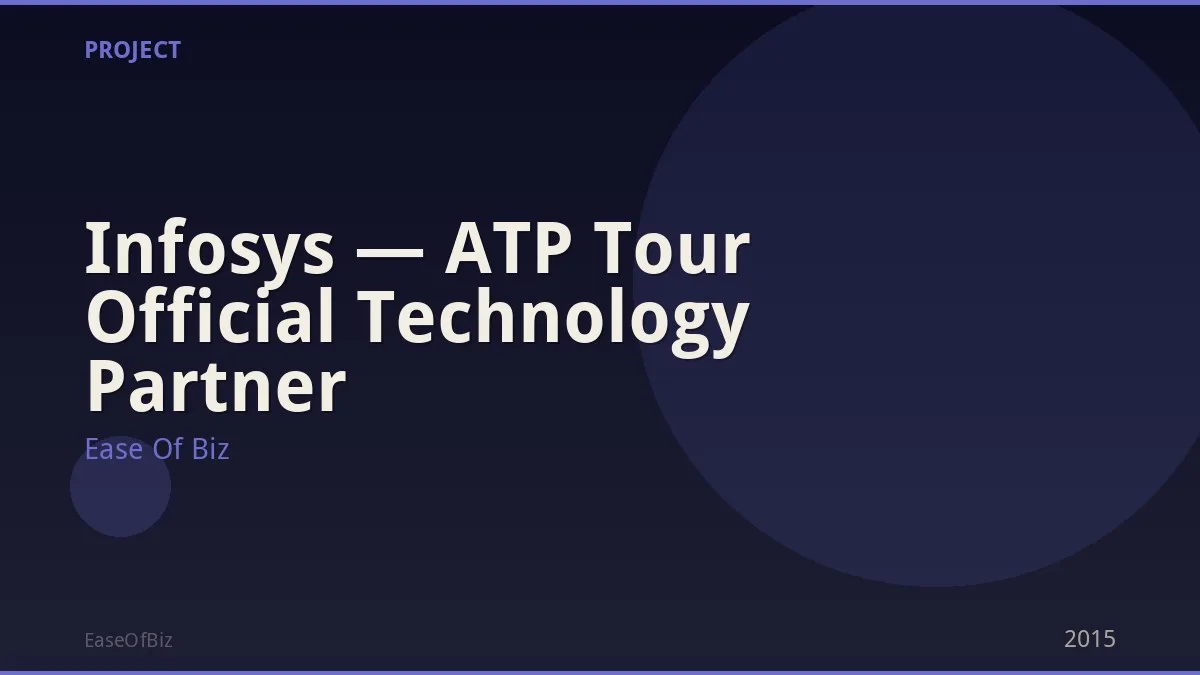 Infosys — ATP Tour Official Technology Partner