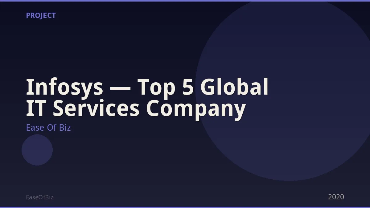 Infosys — Top 5 Global IT Services Company