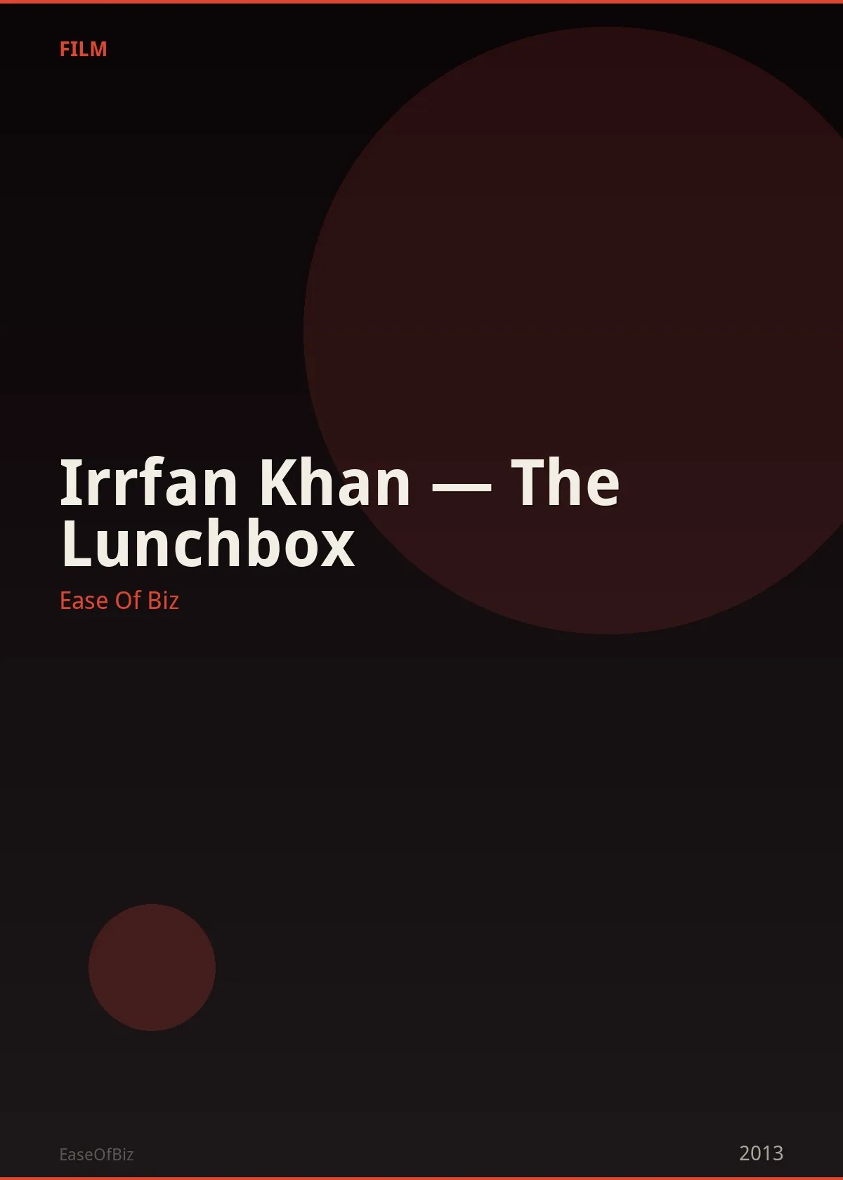 Irrfan Khan — The Lunchbox