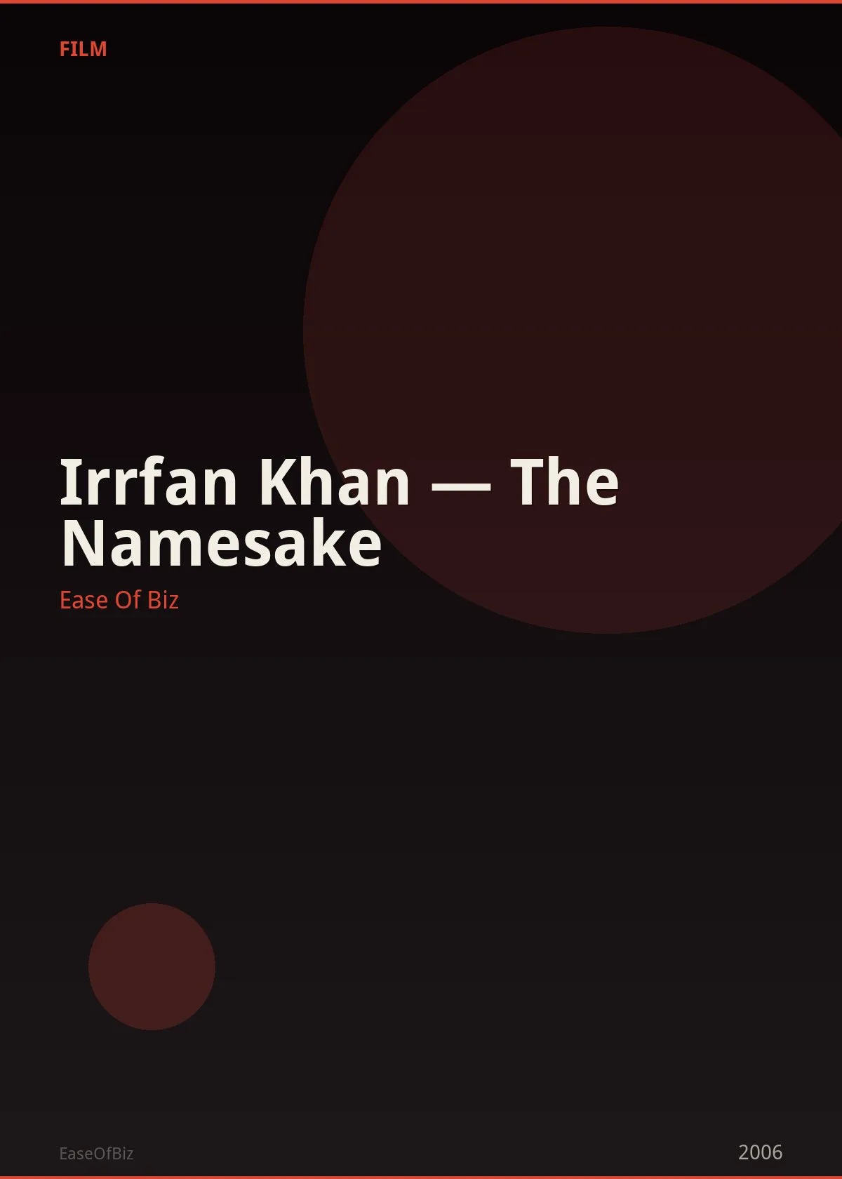 Irrfan Khan — The Namesake