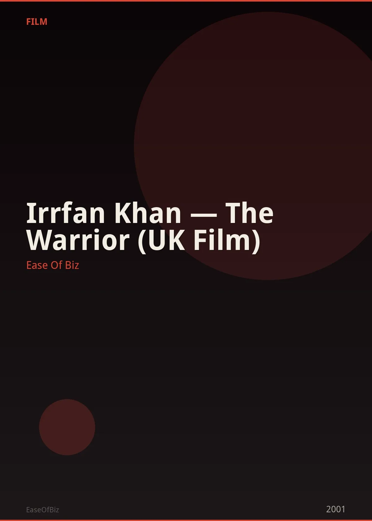 Irrfan Khan — The Warrior (UK Film)