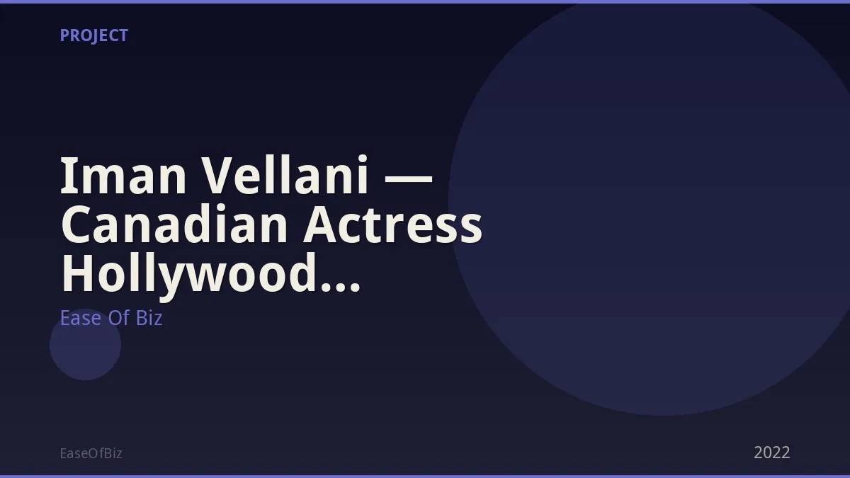 Iman Vellani — Canadian Actress Hollywood Breakthrough