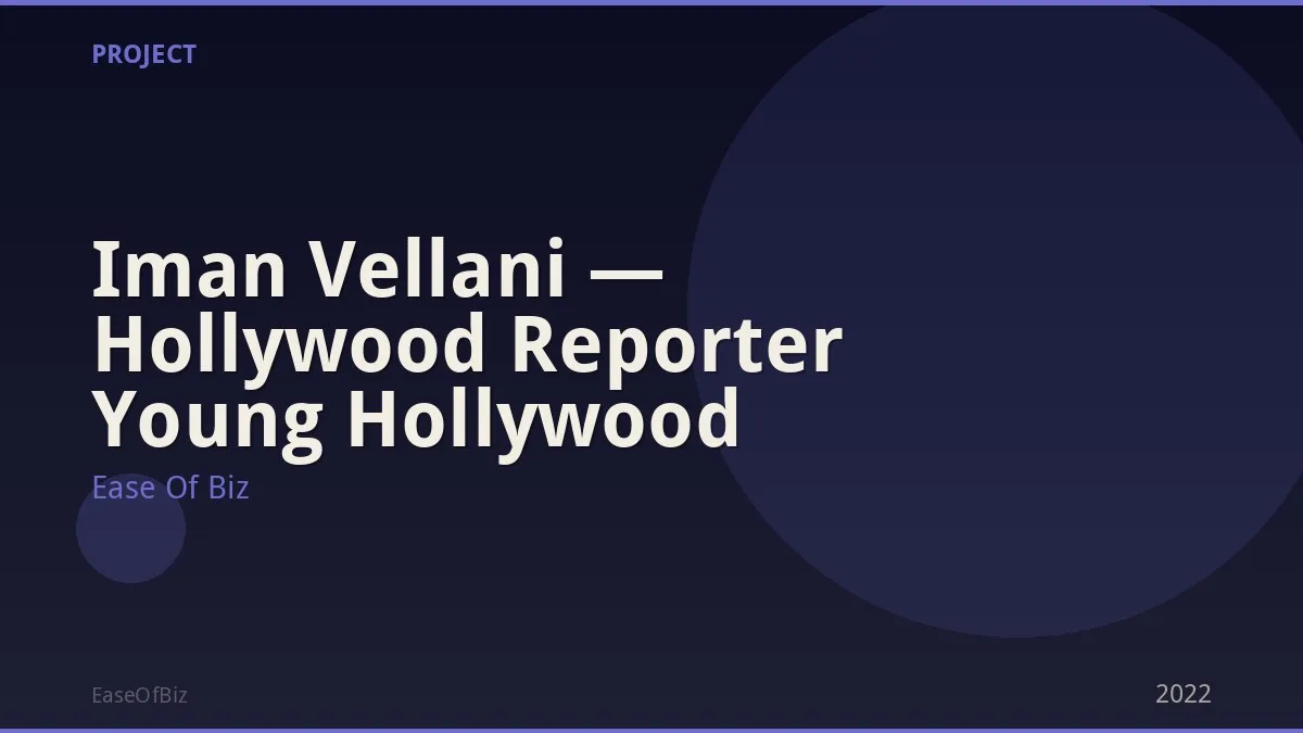 Iman Vellani — Hollywood Reporter Young Hollywood
