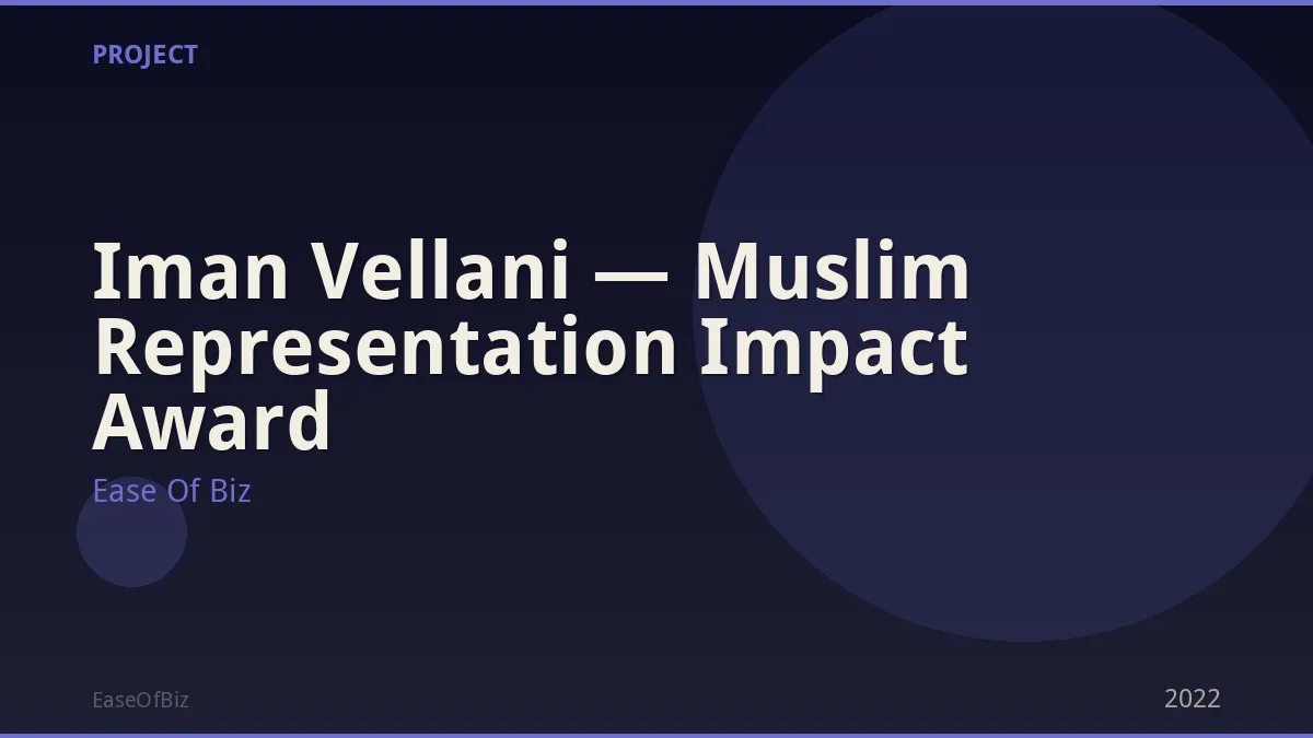Iman Vellani — Muslim Representation Impact Award