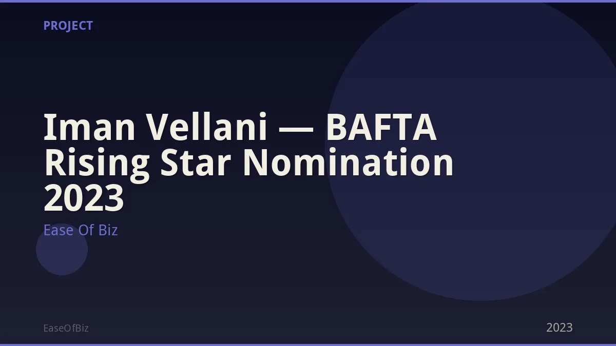 Iman Vellani — BAFTA Rising Star Nomination 2023