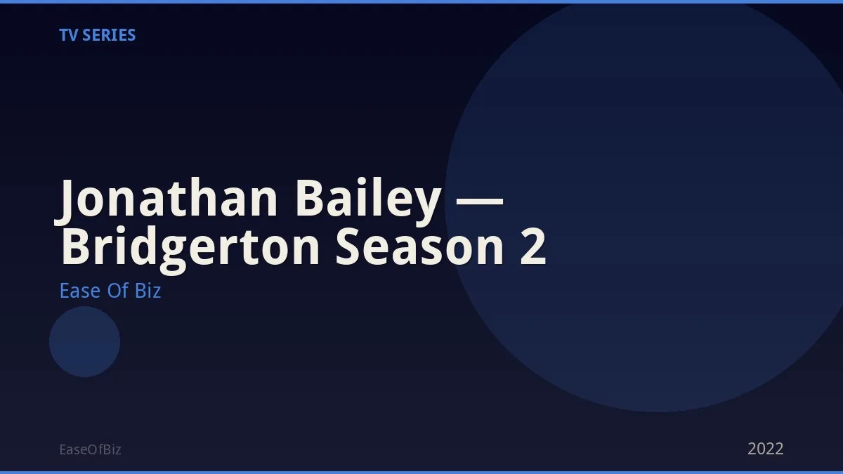 Jonathan Bailey — Bridgerton Season 2
