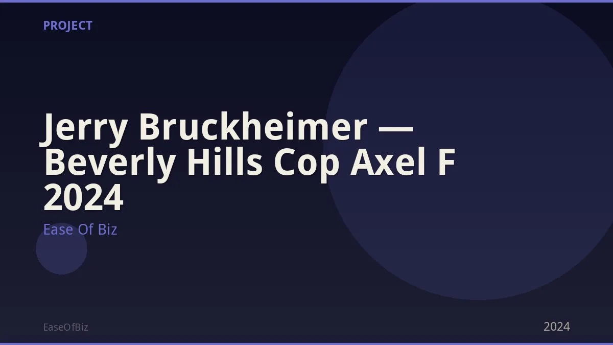 Jerry Bruckheimer — Beverly Hills Cop Axel F 2024