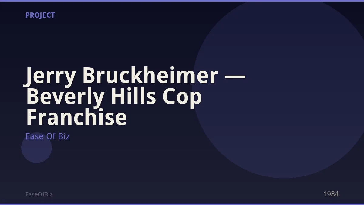 Jerry Bruckheimer — Beverly Hills Cop Franchise