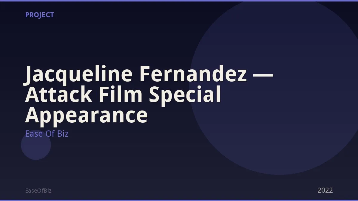 Jacqueline Fernandez — Attack Film Special Appearance